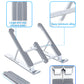 Plastic Foldable & Portable Laptop Stand | Lightweight Adjustable Laptop Holder | High-Quality ABS