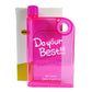 Pink Ultra Slim Notebook Style Water Bottle 380ml | Portable Memo Bottle for Travel, School & Office