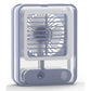 Portable USB Air Cooler Fan – 3-Speed, Mist Spray, Rechargeable | Random Color