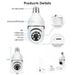 Speed-X Bulb Camera 1080P WiFi 360° Panoramic Security Camera  | Night Vision & Two-Way Audio
