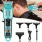 Transparent LCD Electric Hair Trimmer | USB Rechargeable | Professional Grooming