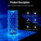 16 Colors Diamond Rose Crystal Touch Lamp | USB Rechargeable Bedside Lamp with Remote