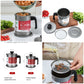 1.4L Fryer Oil Filter Pot Carbon Steel Jug with Stainless Steel Strainer Lid