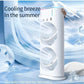 Mini Double Head Mist Fan with LED Light & Humidifier | Portable USB Air Cooler for Home Office Travel