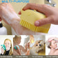 Soft Silicone Bath Brush with Hooks | Baby & Adult Body Scrubber | Random Color | With Box