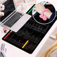 Large Excel Shortcut Keyboard Mouse Pad & Desk Mat 30×59cm | Extended Non-Slip Office Table Mat for Work Study Gaming