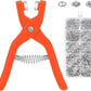 Tich Button Machine Plier with 25 Plastic Snap Buttons | DIY Sewing & Craft Tool