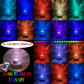 Water Ripple Lamp | 16-Color Rotating LED Night Light with Remote