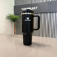 Black Stanley 40 Oz Stainless Steel Tumbler | Leak-Proof Vacuum Insulated Travel Mug | Hot & Cold