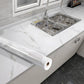 White & Grey | Marble Sheet Sticker 60x200cm | Waterproof Self-Adhesive PVC Wallpaper for Furniture Walls