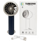 TurboFan Rechargeable Mini Cooling Fan | Portable Handheld USB Turbo Fan with 3 Speed Modes | Random color
