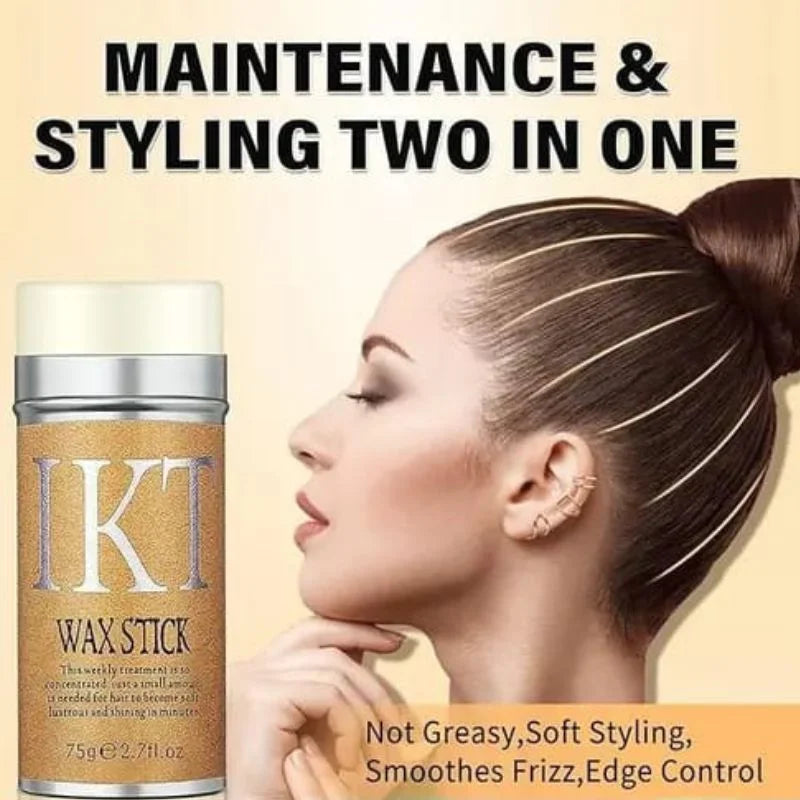 IKT Hair Wax Stick | Strong Hold Styling Gel Cream for Men Women & Kids | Frizz Control Edge & Fluffy Hair Setter