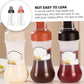 5 Hole Squeeze Sauce Bottle | Refillable Condiment Dispenser with Lid | Multipurpose Ketchup & Hot Sauce Bottle for Kitchen | Black Cap
