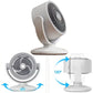 Oscillating Desktop Circulating Fan FT-905 | Rechargeable Mini Table Fan with LED Display & 3 Speeds