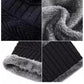 Winter Wool Cap with Neck Warmer Set | Thermal Beanie & Scarf Combo for Men and Women | Black And Gray