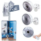 Rechargeable 3-in-1 Clip Fan | Handheld, Desktop & Wall Mounted Portable Fan with 3 Speed Modes