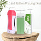 3-in-1 Wax Heater Machine for Hair Removal | Cartridge Wax Warmer + Wax Cartridge + Wax Strips