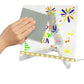 8x8 Inches LED Acrylic Writing Board with USB Light | 7 Colorful Erasable Pens |  Message Board with Markers & Stand