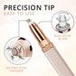 2-in-1 Flawless Facial Hair Remover & Eyebrow Trimmer | USB Rechargeable, Painless & Portable | Pink