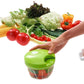 Manual Mini Hand Pull Food Chopper | Spin Cutter Vegetable & Fruit Chopper | Food Processor for Onion, Garlic, Salad & Kitchen Use