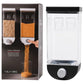 Wall Mounted Cereal Dispenser | 1.5L Transparent Grain Storage Container | One-Touch Cereal & Rice Dispenser | Space Saving Kitchen Organizer