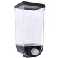 Wall Mounted Cereal Dispenser | 1.5L Transparent Grain Storage Container | One-Touch Cereal & Rice Dispenser | Space Saving Kitchen Organizer