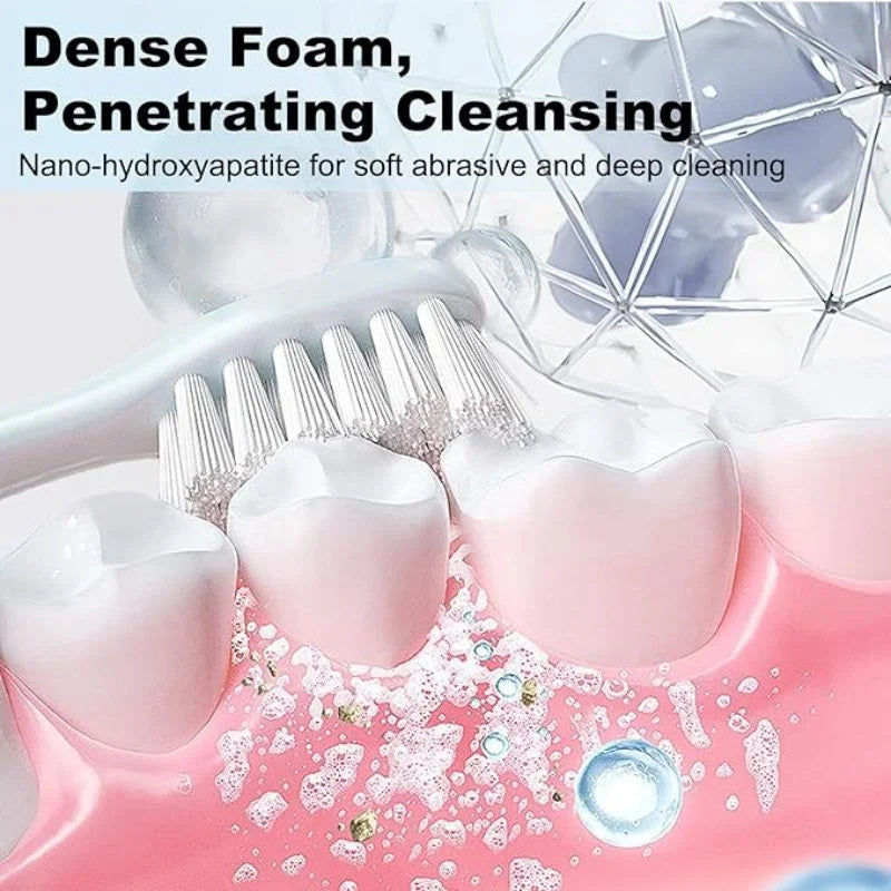 7.5% Nano-Hydroxyapatite Toothpaste | Deep Cleaning & Advanced Enamel Protection | Fluoride-Free Mint Toothpaste for Sensitive Teeth | Fresh Breath & Daily Oral Care