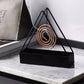 Triangle-Shaped Iron Mosquito Coil Holder | Creative Hanging & Standing Incense Burner | Durable Metal Design | Black | Pack of 1