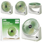 Circular Rechargeable Desktop  Fan | Model QL-01 | 3 Speed Personal Cooling Fan | Quiet Air Circulator for Home, Office & Travel | Random Color